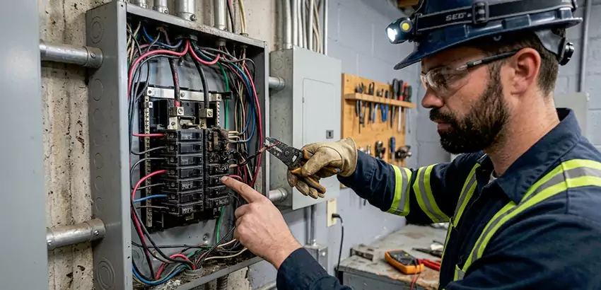 Breaker Box Short Circuit Repair in Bentonville