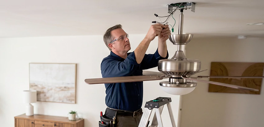 Ceiling Fan Light and Switch Repair in Bentonville