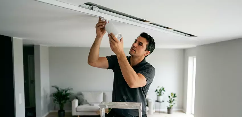 Recessed Track Lighting Installation in Bentonville